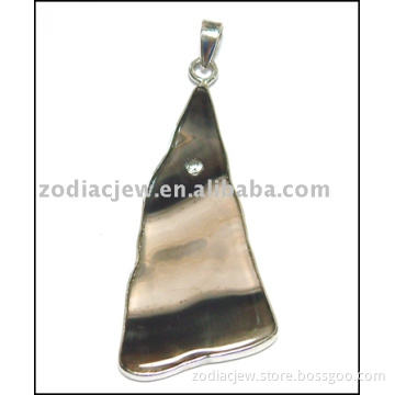 925 sterling silver pendant with gemstone